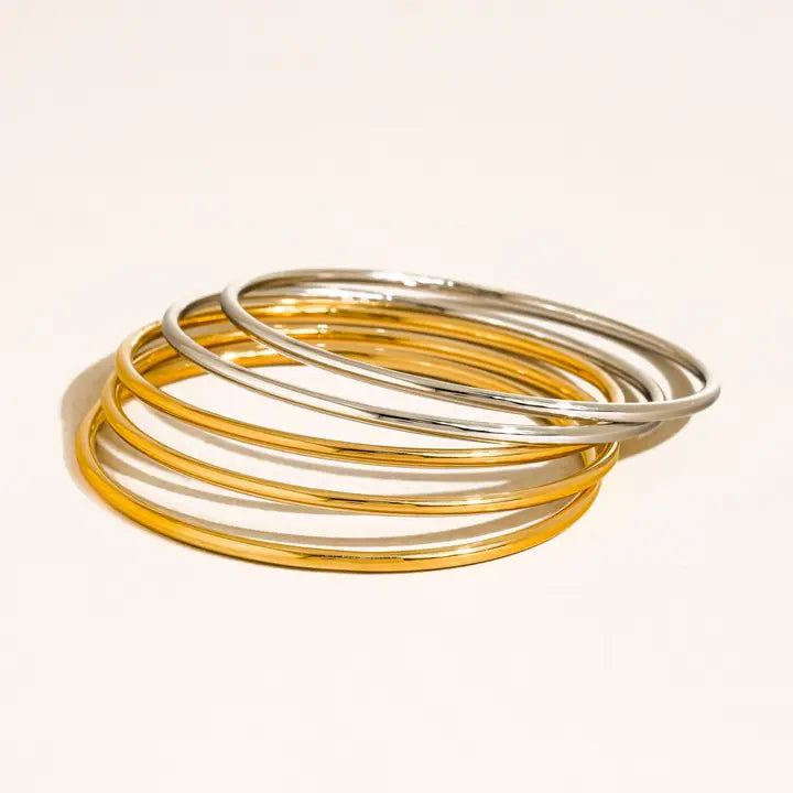 Esme 18K Gold Filled Bangle