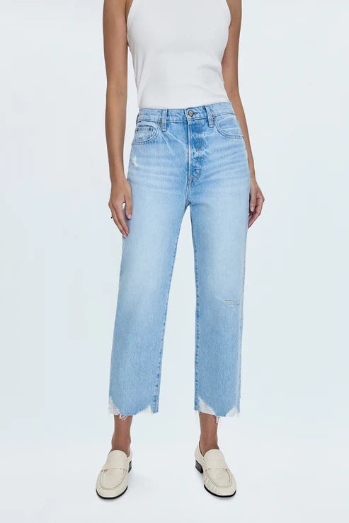 Cassie Crop Denim Pistola