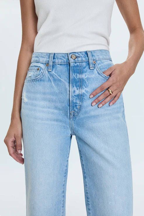 Cassie Crop Denim Pistola