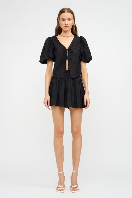 Sophia Tie Front Blouse
