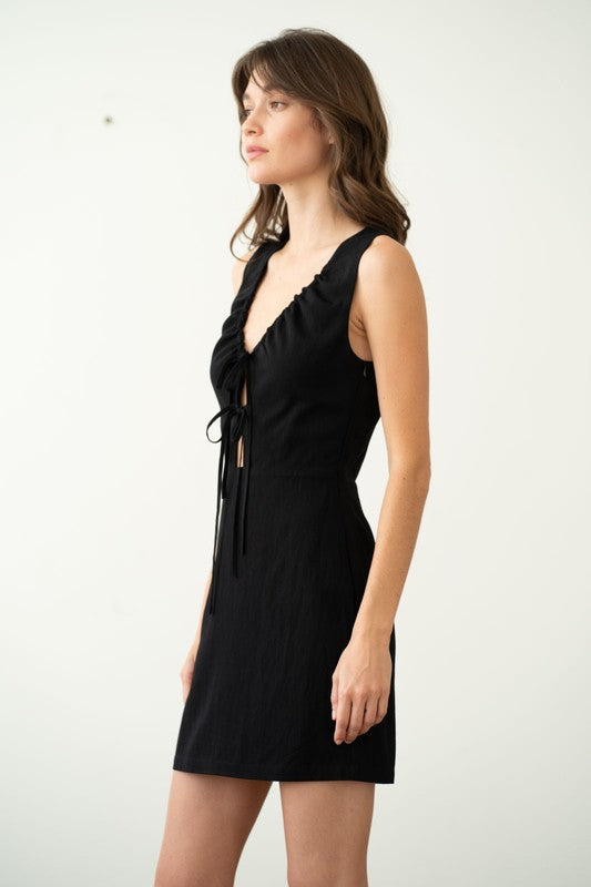 Kristen Tie Front Dress