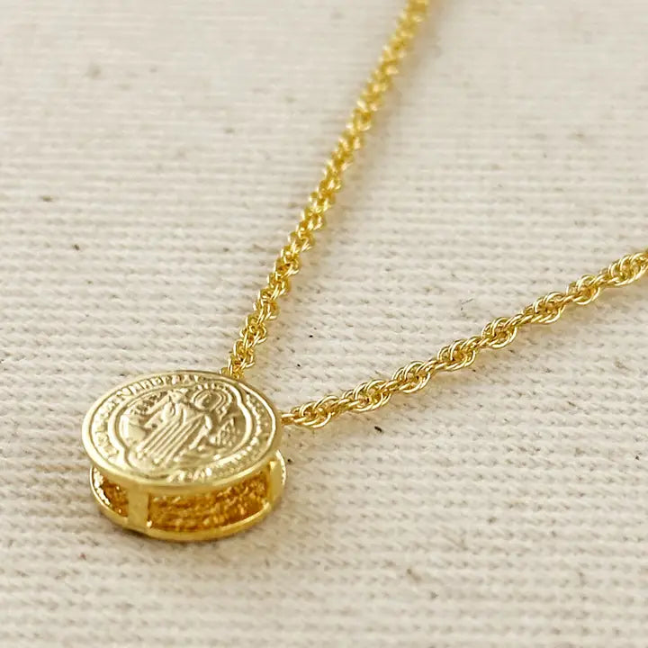 18K Gold Filled St. Benedict Necklace