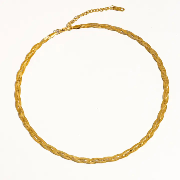 Yvette 18K Gold Filled Twist Necklace