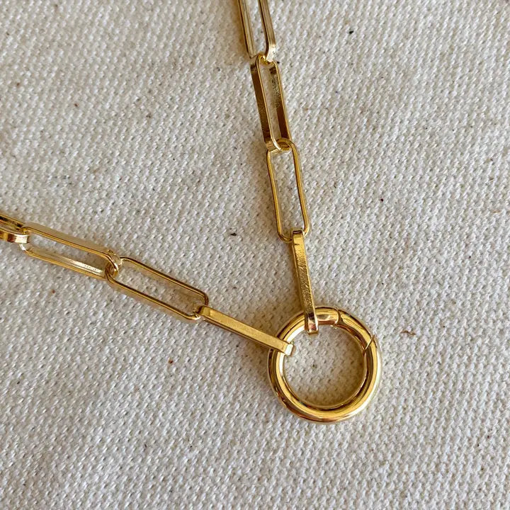 18K Gold Filled Caymen Necklace