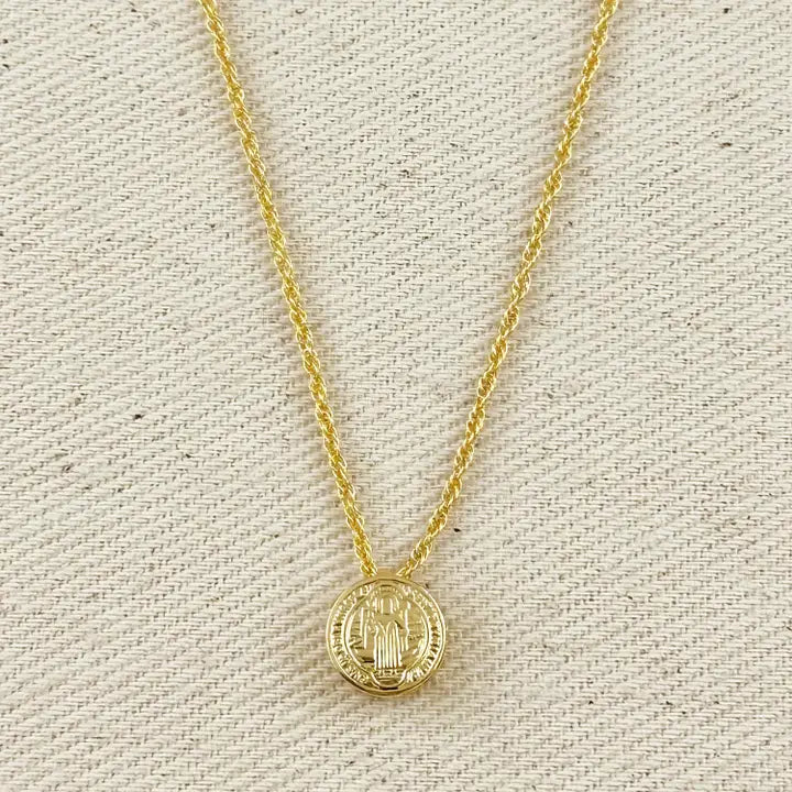 18K Gold Filled St. Benedict Necklace