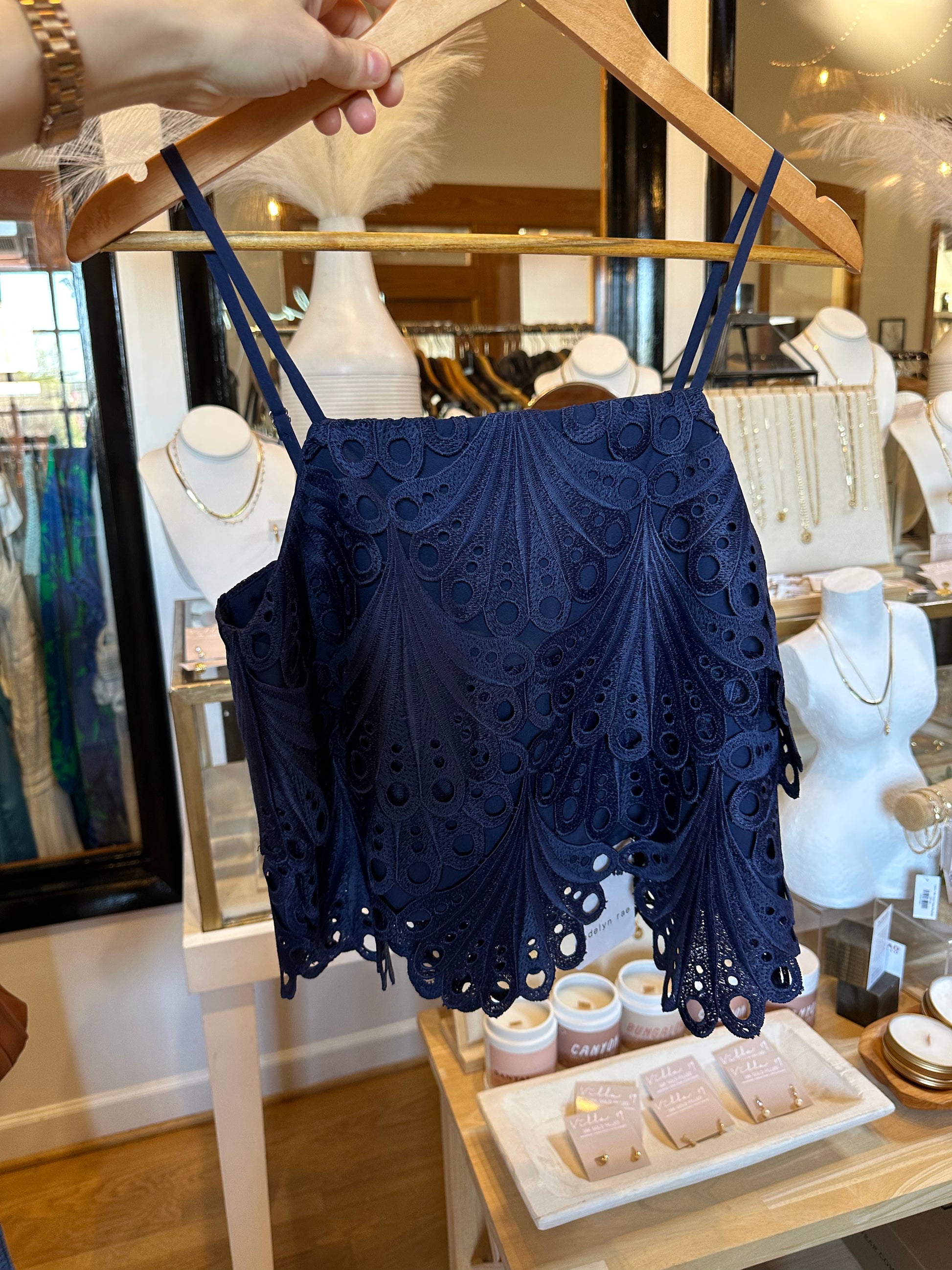 Capri Scalloped Tank