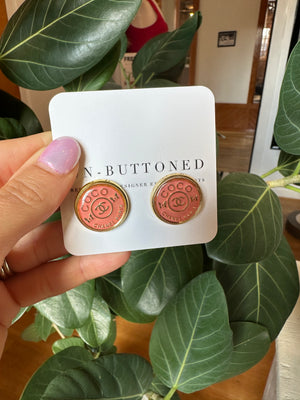 Open image in slideshow, GGS Repurposed CC Stud Earrings
