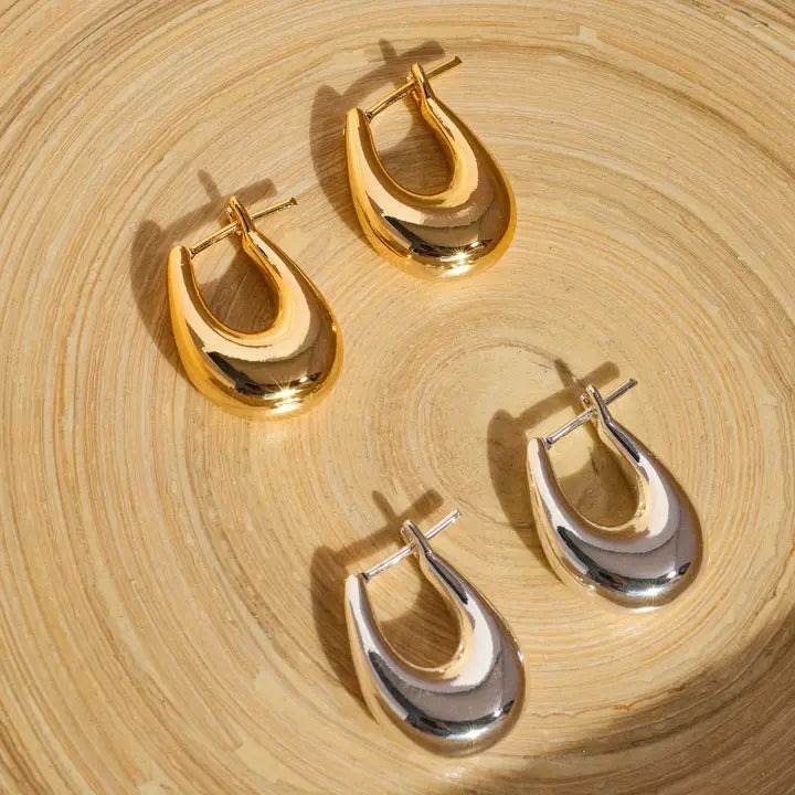 Quinn 18K Gold Filled Hoops