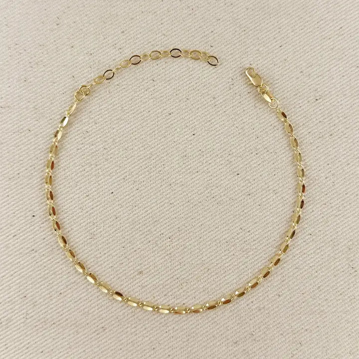18K Gold Filled Seaport Anklet