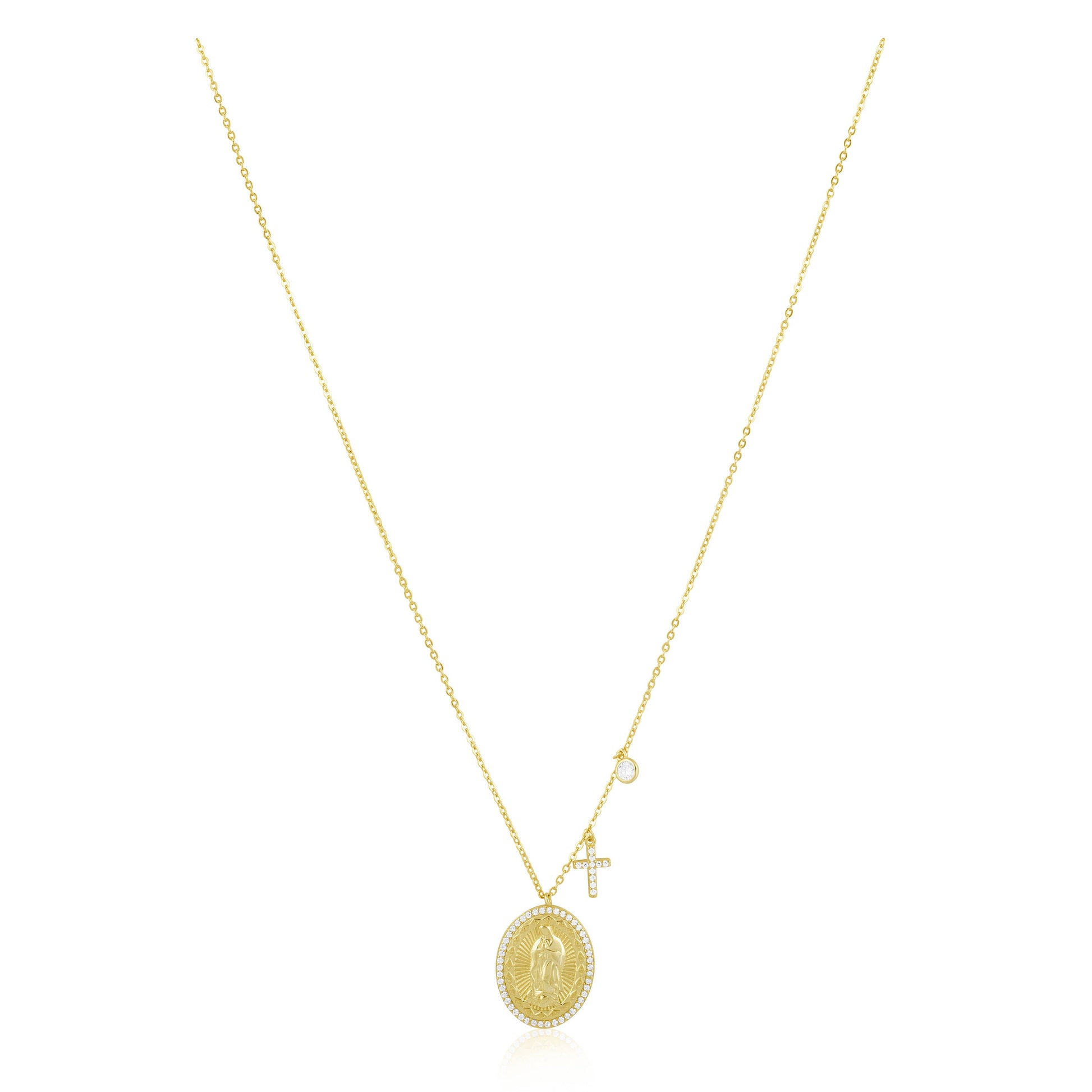 Virgin Mary Pendant Necklace