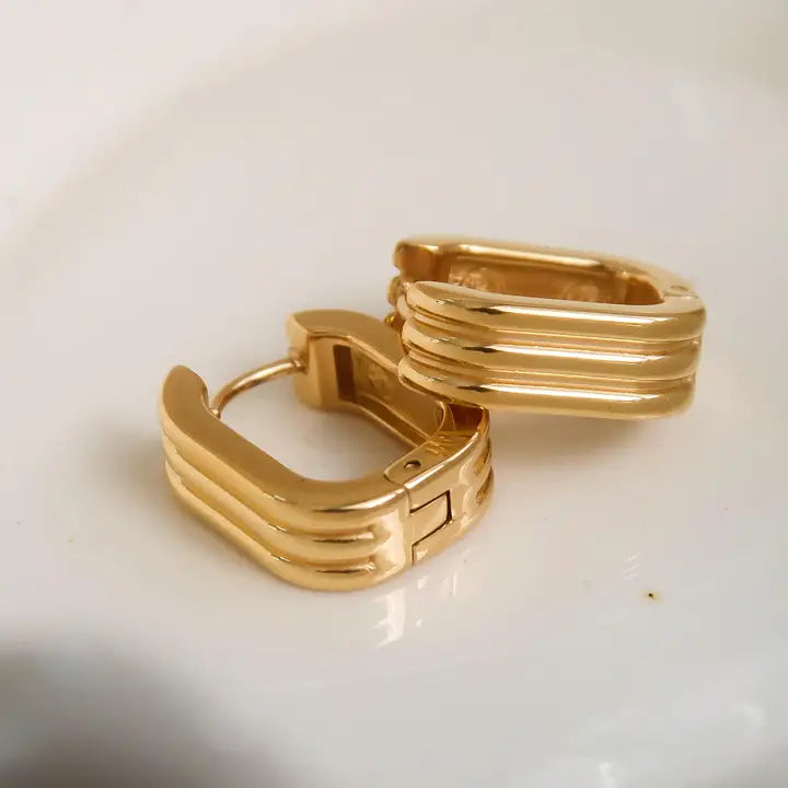 Nova 18K Gold Filled Hoop Earrings