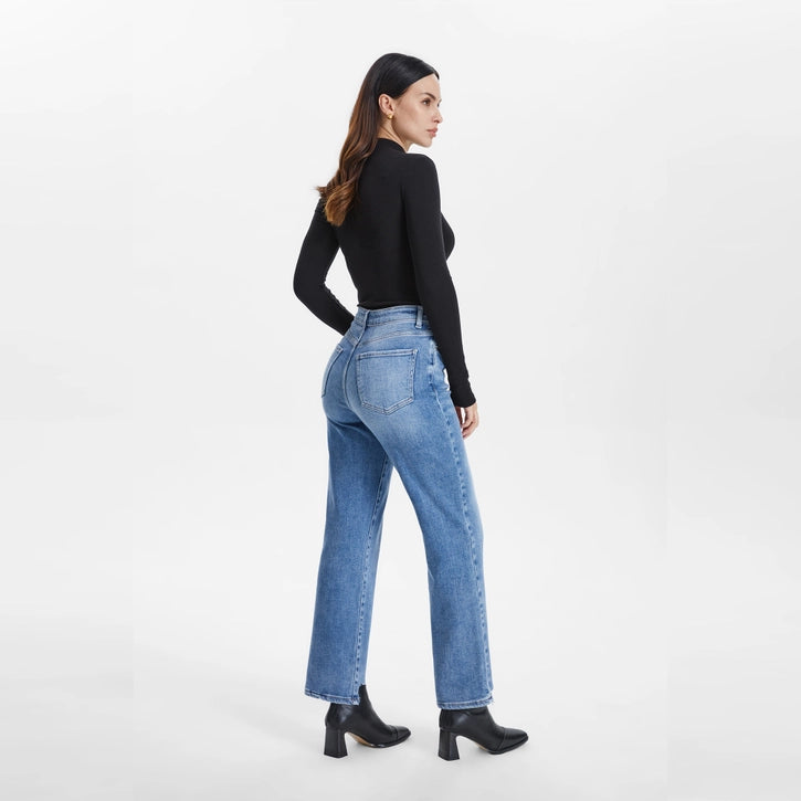 Amelia High Rise Straight Jeans