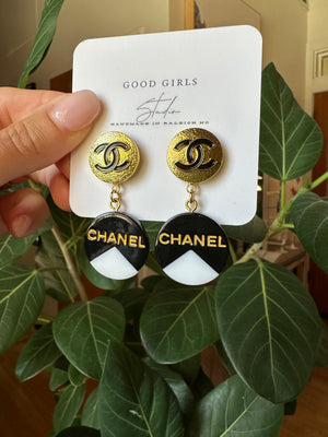 Open image in slideshow, GGS Repurposed CC Charm Earrings
