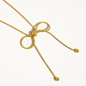 Bow 18K Gold Filled Necklace