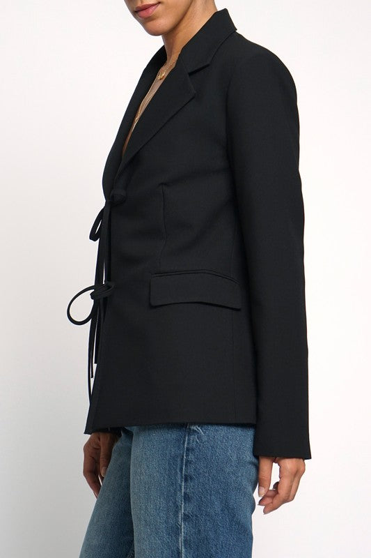 Carina Tie Front Blazer
