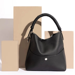 Open image in slideshow, Molly Vegan Leather Shoulder Tote
