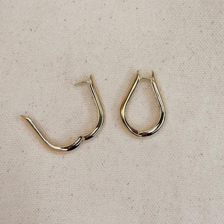 18K Gold Filled Teardrop Earrings