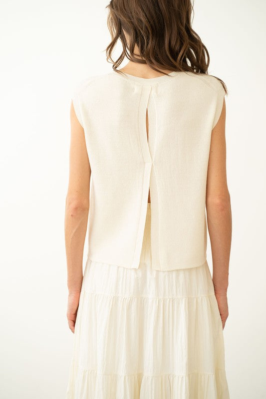 Cara Open Back Top