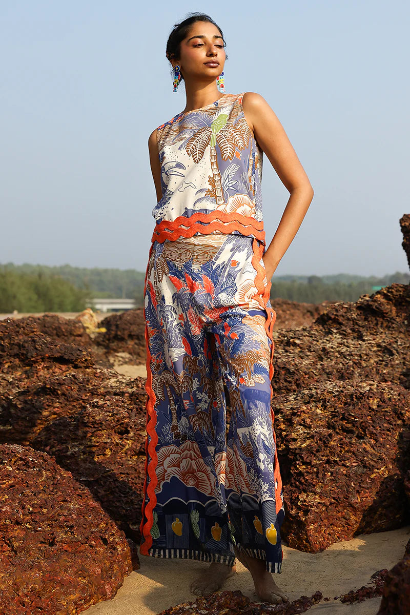 Blue Tropics Top