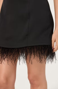Alisanne Feather Mini Dress by ASTR