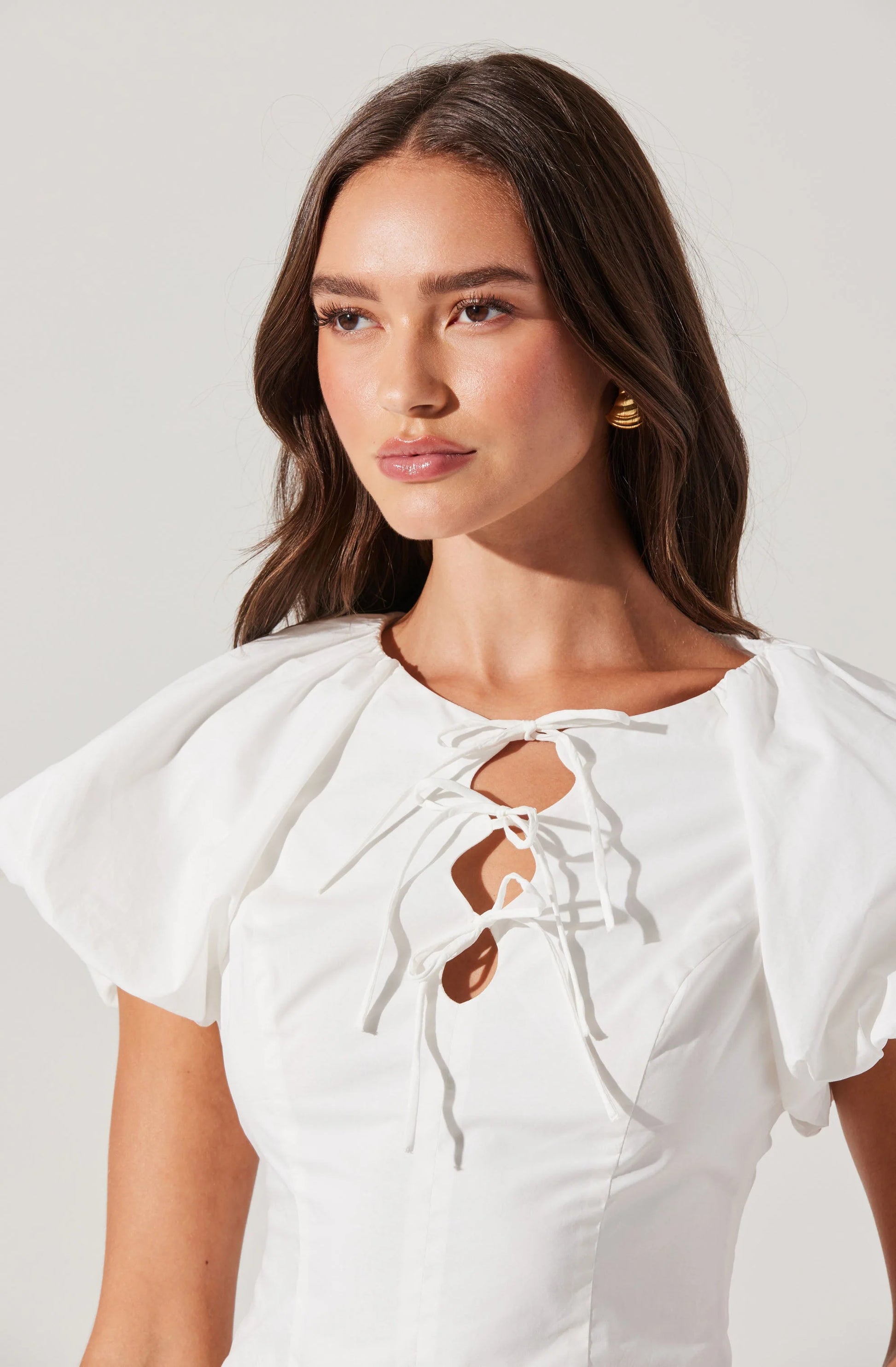 Aine Poplin Top by ASTR