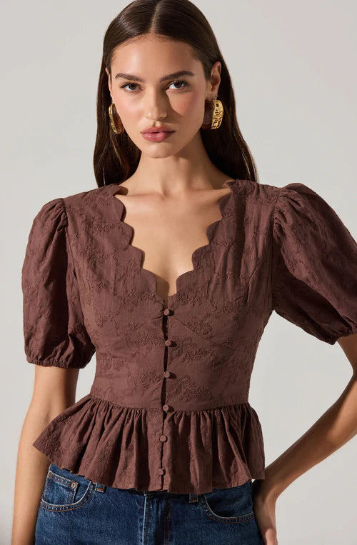 Arely V-Neck Top by ASTR