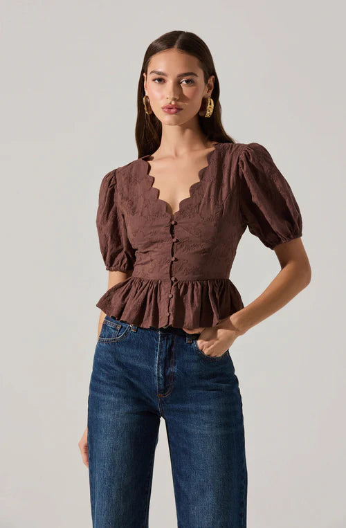 Arely V-Neck Top by ASTR