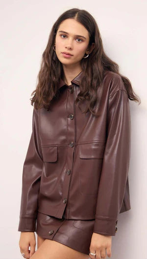 Sigrid Faux Leather Mini Skirt