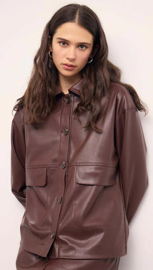 Sigrid Faux Leather Mini Skirt