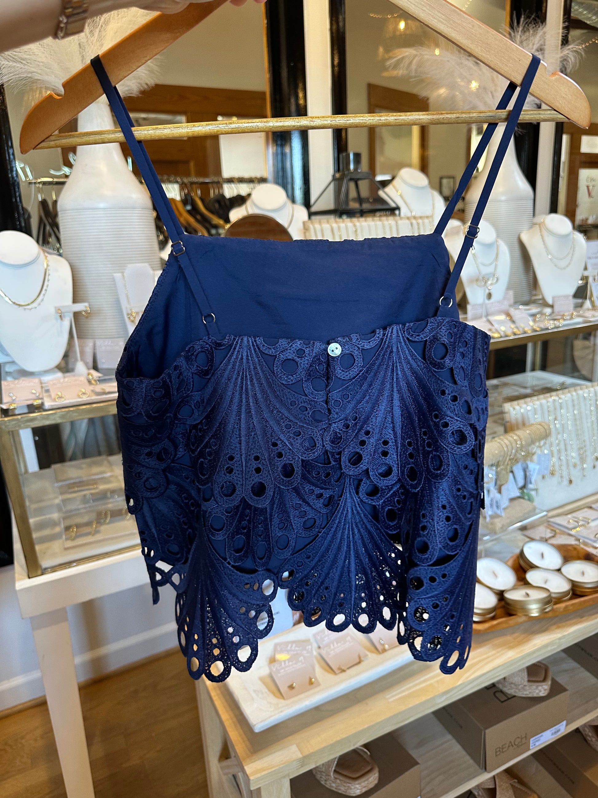 Capri Scalloped Tank