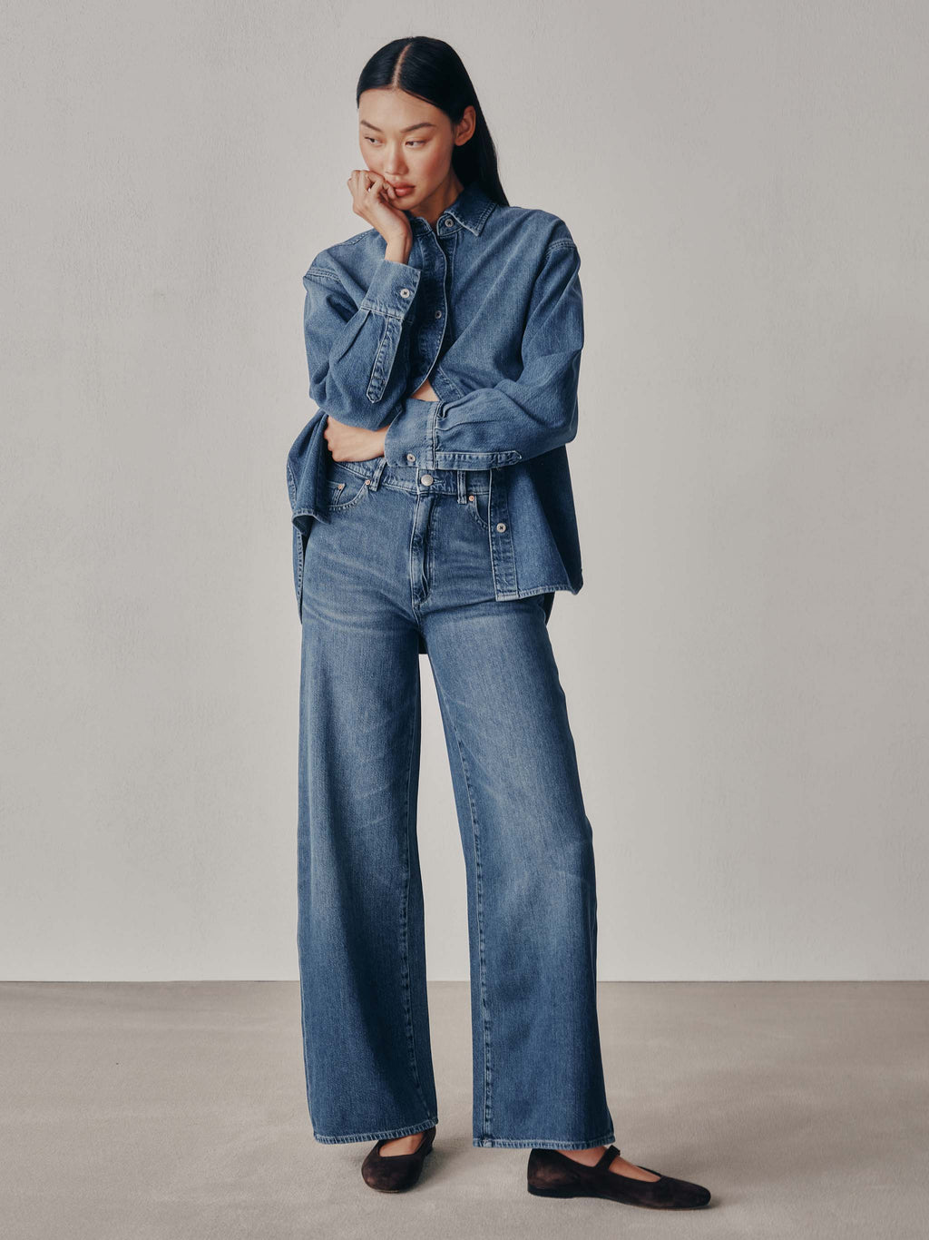 Faye Oversized Denim Shirt DL1961