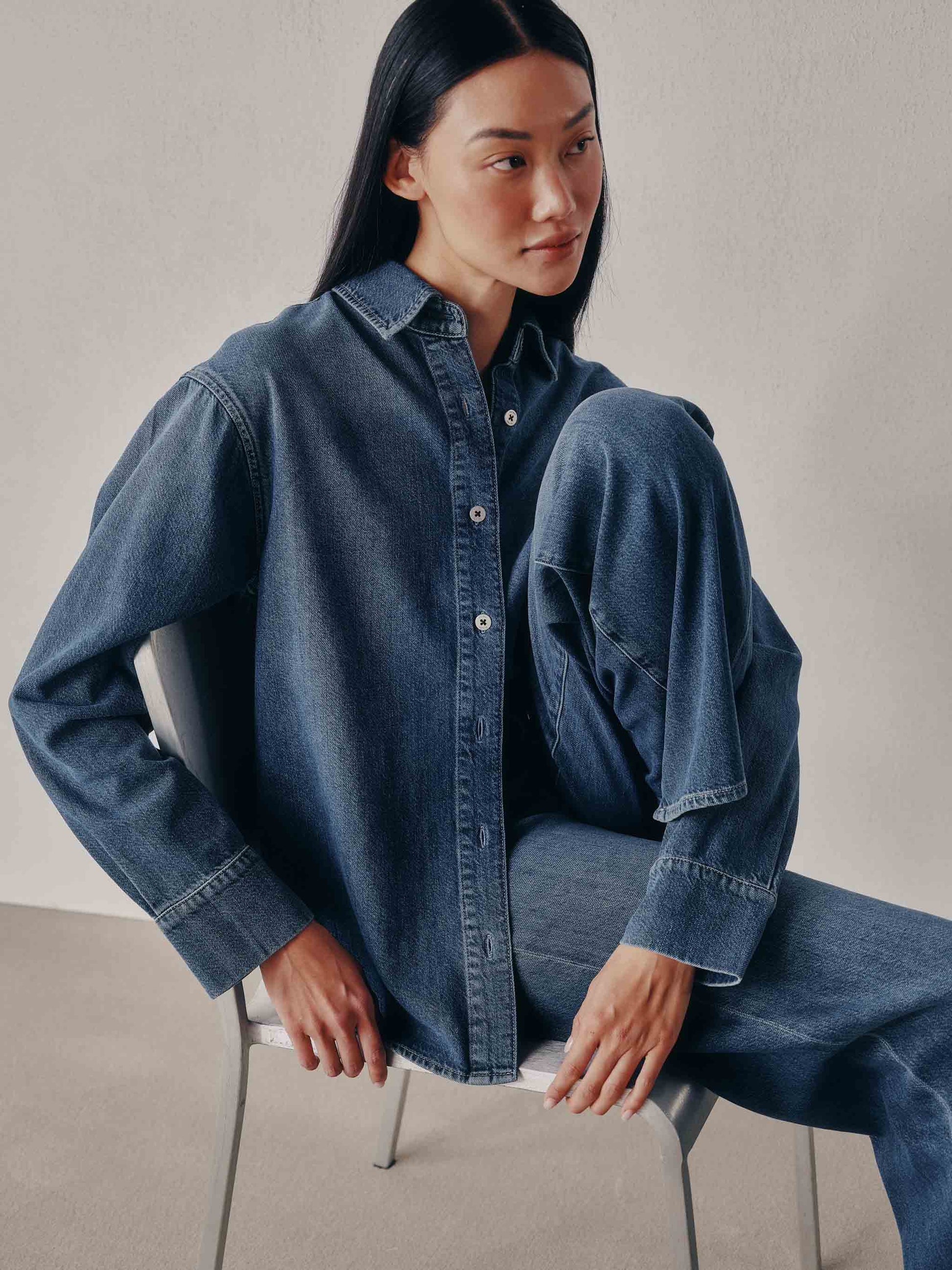 Faye Oversized Denim Shirt DL1961