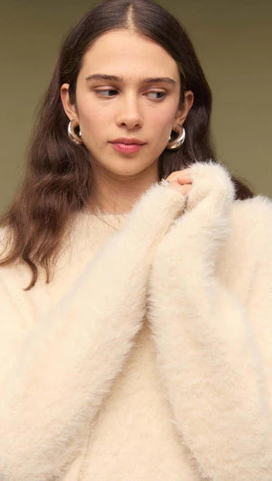 Alva Fluffy Knit Sweater