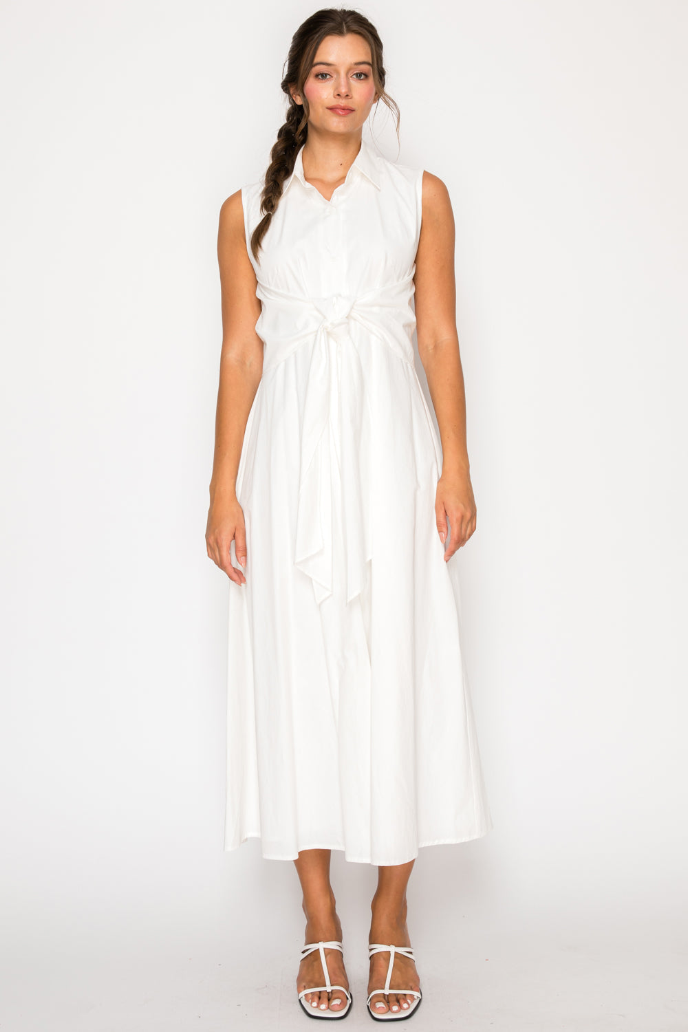 Tulum Poplin Midi Dress