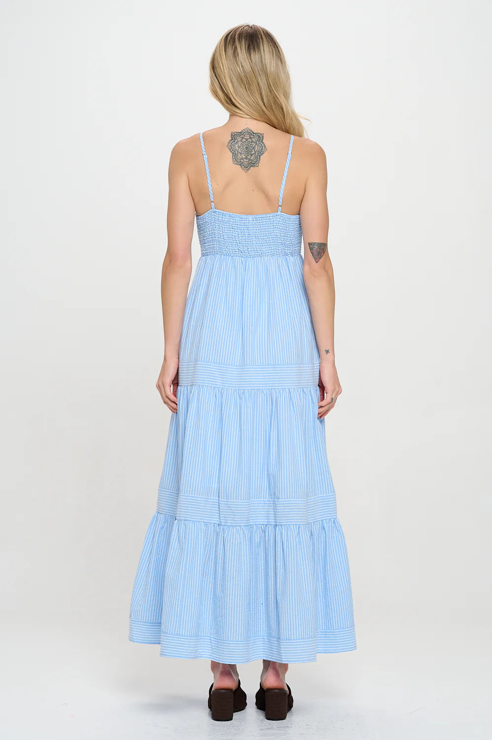 Cerulean Stripe Maxi Dress