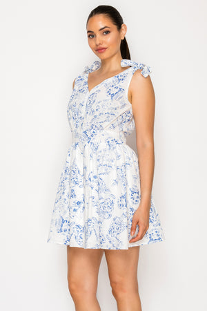 Delos Porcelain Short Dress