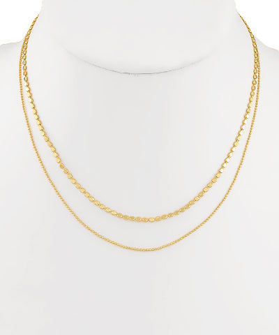 Ophelia 18K Gold Dipped Layered Necklace
