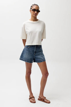 Pistola Saige A-Line Denim Shorts