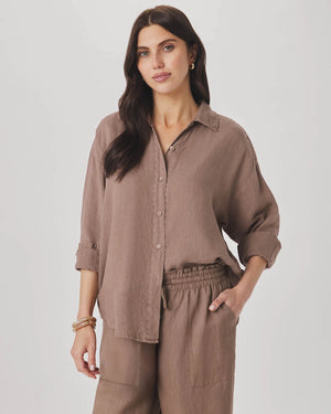 Stella Linen Button Down by Splendid