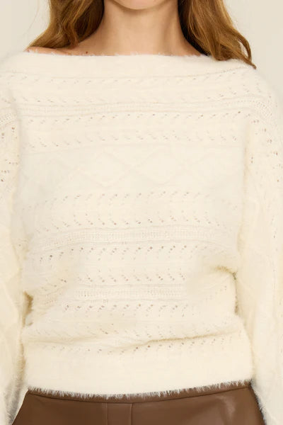Cara Cable Knit Sweater