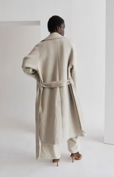 Dakota Wool Blend Wrap Coat