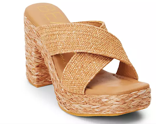 Caravan Raffia Sandal Heels