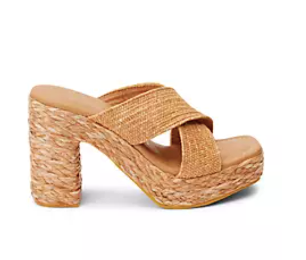 Caravan Raffia Sandal Heels