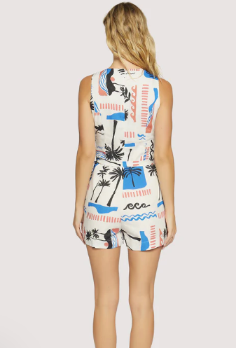 Azure Paradiso Romper