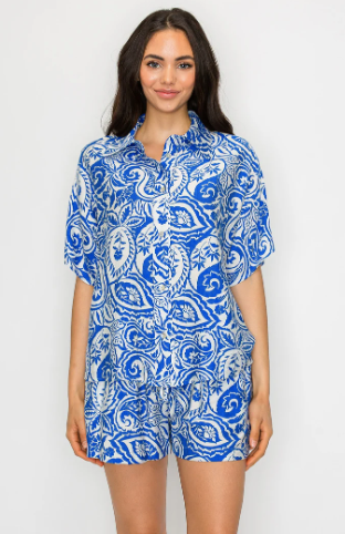 Athena Paisley Shorts