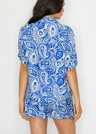 Athena Paisley Shorts