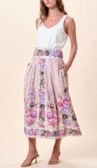 Doreen Midi Skirt by Cleobella