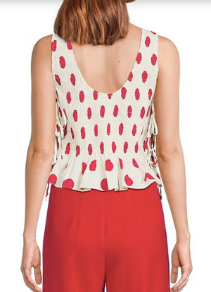 Maeve Polka Dot Top