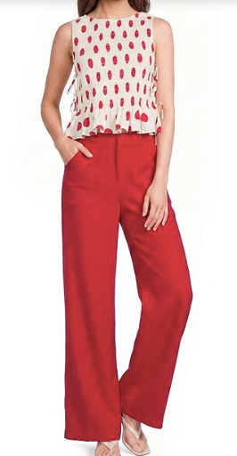 Maeve Polka Dot Top
