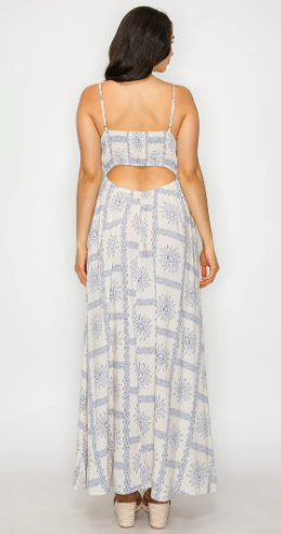 Mediterranean Glow Maxi Dress